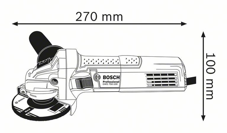 thông số kỹ thuật Máy mài cắt cầm tay Bosch GWS750-100