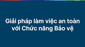 Văn bản trên nền xanh, tiếng Việt, thông báo an toàn.