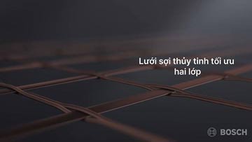 Lưới kim loại chuyên nghiệp của Bosch trên nền tối.