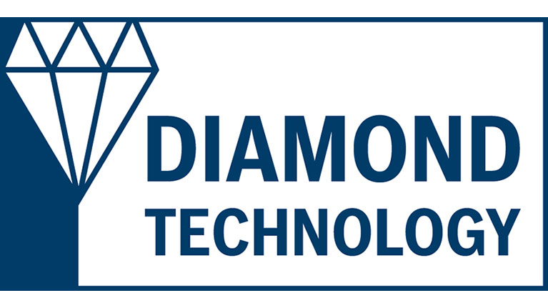 Logo có biểu tượng kim cương và chữ "DIAMOND TECHNOLOGY" màu xanh lam.