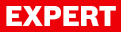 Logo EXPERT màu đỏ trên nền trắng, chữ rõ ràng và mạnh mẽ.