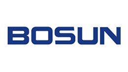 Bosun Co., Ltd. Logo BOSUN bằng chữ màu xanh trên nền trắng.