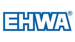 EHWA Logo EHWA màu xanh, rõ ràng và hiện đại, trên nền trắng.