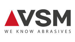 VSM - Vereinigte Schmirgel- und Maschinen-Fabriken AG Logo VSM với hình tam giác màu đỏ và chữ màu đen.